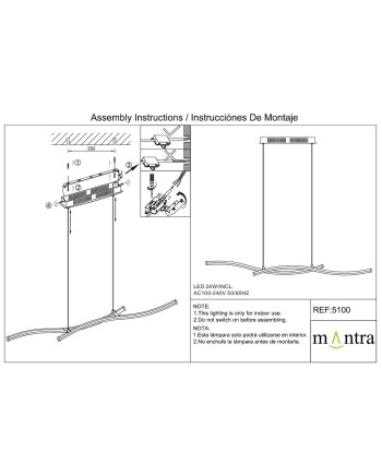 ***OFER/DES*** SURF * LÁMPARA LINEA